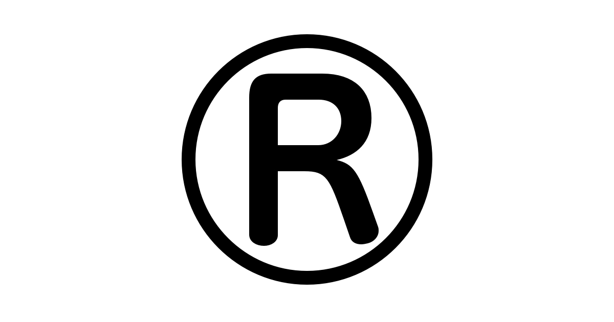 r trademark symbol vector